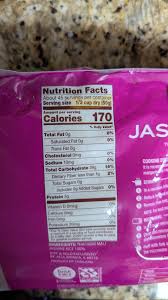 jasmine rice nutrition