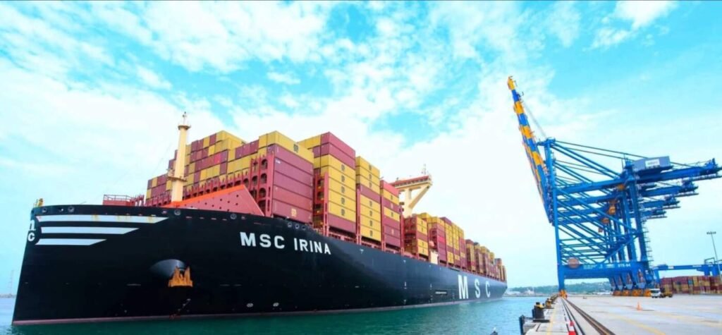 Container ready for bulk sunflower oil in flexitank shipment